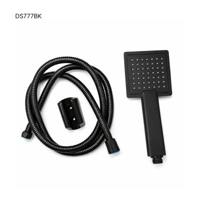 Telephone Shower Square Black - DS777BK
