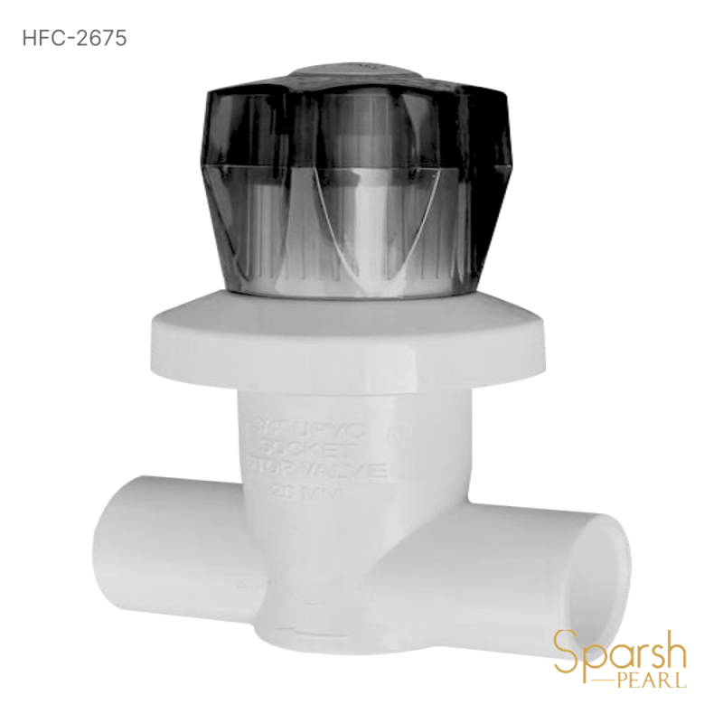 Concealed Valve 15mm Wh / Blk - HFC-2675