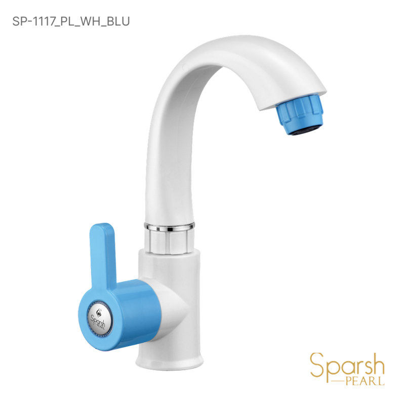 sup plus sink Tap white & blue - SP-1117